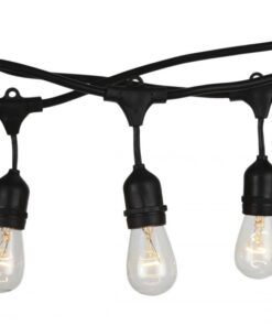 Καλώδιο Γιρλάντας 5m Μαύρο με 10xE27 Ντουί Αδιάβροχο IP54 V-TAC – 3698