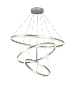 InLight Κρεμαστό φωτιστικό LED 100W 3CCT (by switch on base) 6095-A-Silver