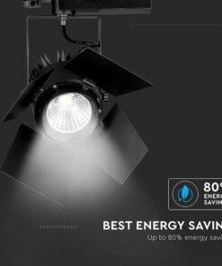 LED Φωτιστικο Ράγας Μαύρο 33W V-TAC PRO Samsung Chip COB CRI >90 24°-60° 2640lm Φυσικό Λευκό 4000K – 372