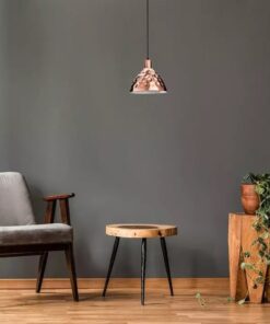 Κρεμαστό Φωτιστικό Οροφής Μεταλλικό Rose Gold Σφυρήλατο V-TAC – 3711