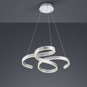 Κρεμαστό Φωτιστικό Trio Lighting LED 52W  Βουρτσισμένο Αλουμίνιο Μεταλλικό Step Dimmable 6500lm 3000K  371310105