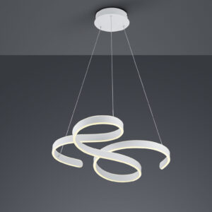 Κρεμαστό Φωτιστικό Trio Lighting LED 52W  Λευκό Ματ Μεταλλικό Step Dimmable 6500lm 3000K  371310131