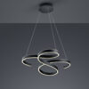 Κρεμαστό Φωτιστικό Trio Lighting LED 52W  Ανθρακί Μεταλλικό Step Dimmable 6500lm 3000K  371310142