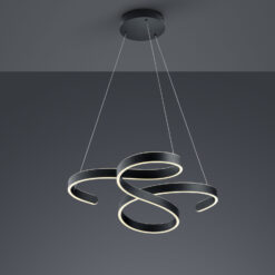 Κρεμαστό Φωτιστικό Trio Lighting LED 52W Ανθρακί Μεταλλικό Step Dimmable 6500lm 3000K 371310142
