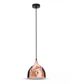 Κρεμαστό Φωτιστικό Οροφής Μεταλλικό Σφυρήλατο με Rose Gold σώμα V-TAC – 3715