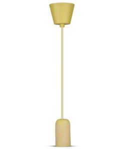 Κρεμαστό Φωτιστικό Οροφής Μονόφωτο E27 Τσιμέντο Κίτρινο V-TAC – 3745