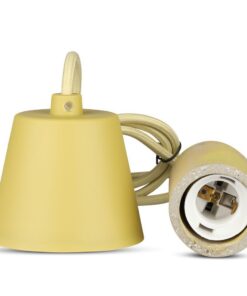 Κρεμαστό Φωτιστικό Οροφής Μονόφωτο E27 Τσιμέντο Κίτρινο V-TAC – 3745