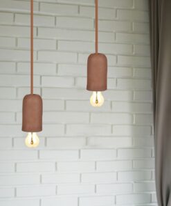 Κρεμαστό Φωτιστικό Οροφής Μονόφωτο E27 Τσιμέντο Καφέ V-TAC – 3749