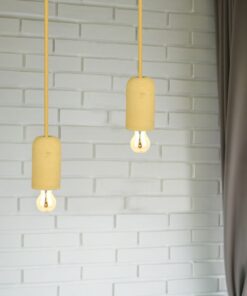 Κρεμαστό Φωτιστικό Οροφής Μονόφωτο E27 Τσιμέντο Μπεζ V-TAC – 3750