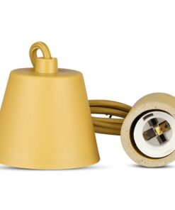 Κρεμαστό Φωτιστικό Οροφής Μονόφωτο E27 Τσιμέντο Μπεζ V-TAC – 3750