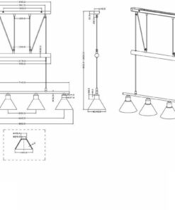 Κρεμαστό Φωτιστικό Trio Lighting E14 Νίκελ Ματ Μεταλλικό 3751041-07