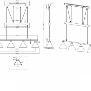 Κρεμαστό Φωτιστικό Trio Lighting   E14 Νίκελ Ματ Μεταλλικό    3751041-07