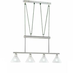 Κρεμαστό Φωτιστικό Trio Lighting E14 Νίκελ Ματ Μεταλλικό 3751041-07
