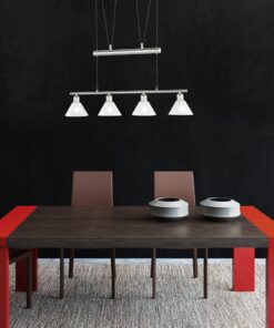 Κρεμαστό Φωτιστικό Trio Lighting E14 Νίκελ Ματ Μεταλλικό 3751041-07