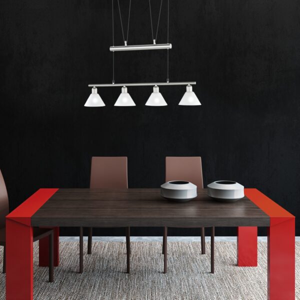 Κρεμαστό Φωτιστικό Trio Lighting   E14 Νίκελ Ματ Μεταλλικό    3751041-07