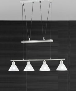 Κρεμαστό Φωτιστικό Trio Lighting E14 Νίκελ Ματ Μεταλλικό 3751041-07