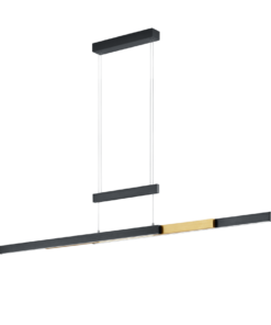 Κρεμαστό Φωτιστικό Trio Lighting LED 45W Μαύρο Ματ Μεταλλικό Step Dimmable 5300lm 2700K – 5000K – 375310502