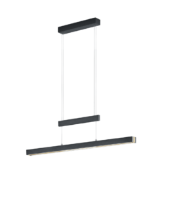 Κρεμαστό Φωτιστικό Trio Lighting LED 45W Μαύρο Ματ Μεταλλικό Step Dimmable 5300lm 2700K – 5000K – 375310502