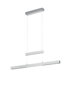 Κρεμαστό Φωτιστικό Trio Lighting LED 45W Βουρτσισμένο Αλουμίνιο Μεταλλικό Step Dimmable 5300lm 2700K – 5000K – 375310505