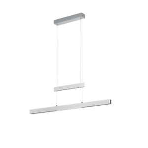 Κρεμαστό Φωτιστικό Trio Lighting  LED 45W Βουρτσισμένο Αλουμίνιο Μεταλλικό Step Dimmable 5300lm  2700K – 5000K – 375310505