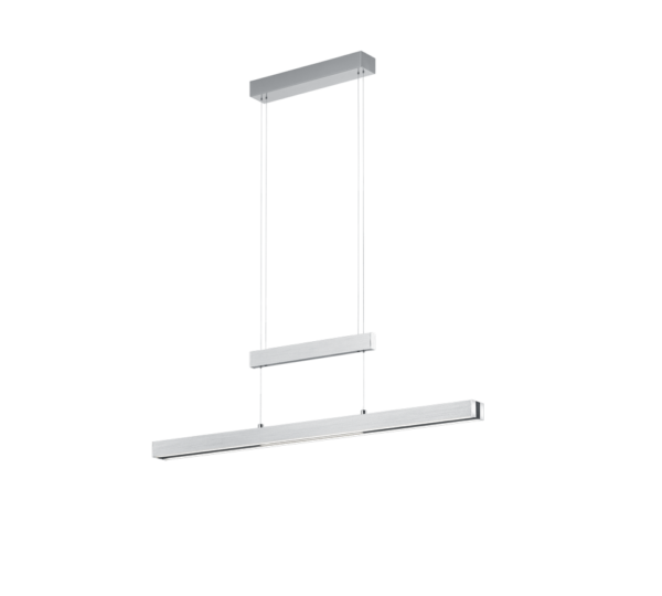 Κρεμαστό Φωτιστικό Trio Lighting  LED 45W Βουρτσισμένο Αλουμίνιο Μεταλλικό Step Dimmable 5300lm  2700K – 5000K – 375310505