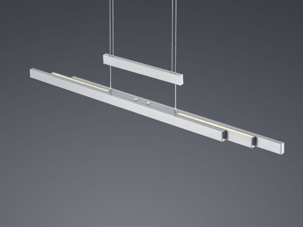 Κρεμαστό Φωτιστικό Trio Lighting LED 42W  Νίκελ Ματ Μεταλλικό Step Dimmable 4000lm 2700K – 5000K  375310507