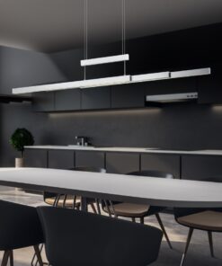 Κρεμαστό Φωτιστικό Trio Lighting LED 42W Νίκελ Ματ Μεταλλικό Step Dimmable 4000lm 2700K – 5000K 375310507