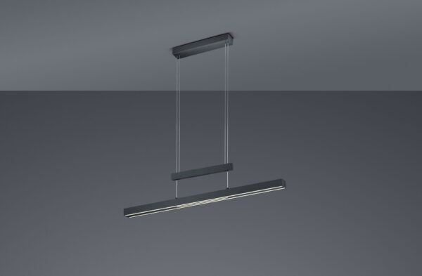 Κρεμαστό Φωτιστικό Trio Lighting LED 42W  Μαύρο Ματ Μεταλλικό Step Dimmable 4000lm 2700K – 5000K  375310532