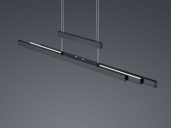 Κρεμαστό Φωτιστικό Trio Lighting LED 42W  Μαύρο Ματ Μεταλλικό Step Dimmable 4000lm 2700K – 5000K  375310532