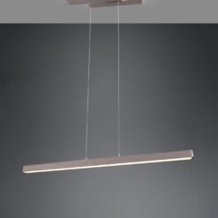 Κρεμαστό Φωτιστικό Up-Down Trio Lighting LED 44W Νίκελ Ματ Μεταλλικό Step Dimmable 4400lm 3000K 375510407