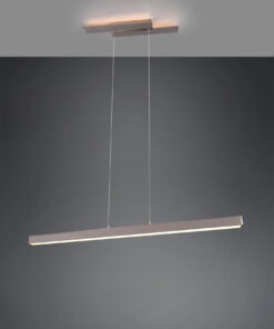 Κρεμαστό Φωτιστικό Up-Down Trio Lighting LED 44W Νίκελ Ματ Μεταλλικό Step Dimmable 4400lm 3000K 375510407