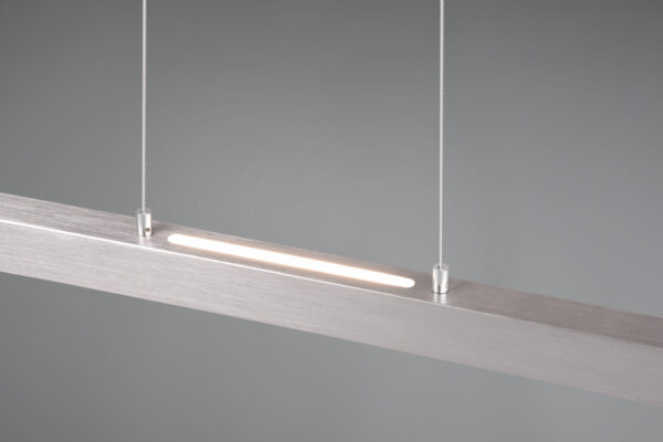 Κρεμαστό Φωτιστικό Up-Down Trio Lighting LED 44W  Νίκελ Ματ Μεταλλικό Step Dimmable 4400lm 3000K  375510407