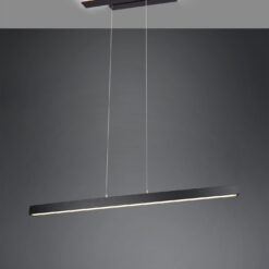 Κρεμαστό Φωτιστικό Up-Down Trio Lighting LED 44W Μαύρο Ματ Μεταλλικό Step Dimmable 4400lm 3000K 375510432