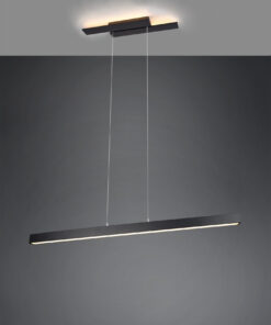 Κρεμαστό Φωτιστικό Up-Down Trio Lighting LED 44W Μαύρο Ματ Μεταλλικό Step Dimmable 4400lm 3000K 375510432