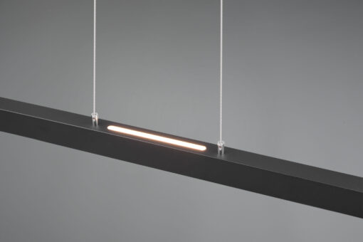 Κρεμαστό Φωτιστικό Up-Down Trio Lighting LED 44W  Μαύρο Ματ Μεταλλικό Step Dimmable 4400lm 3000K  375510432