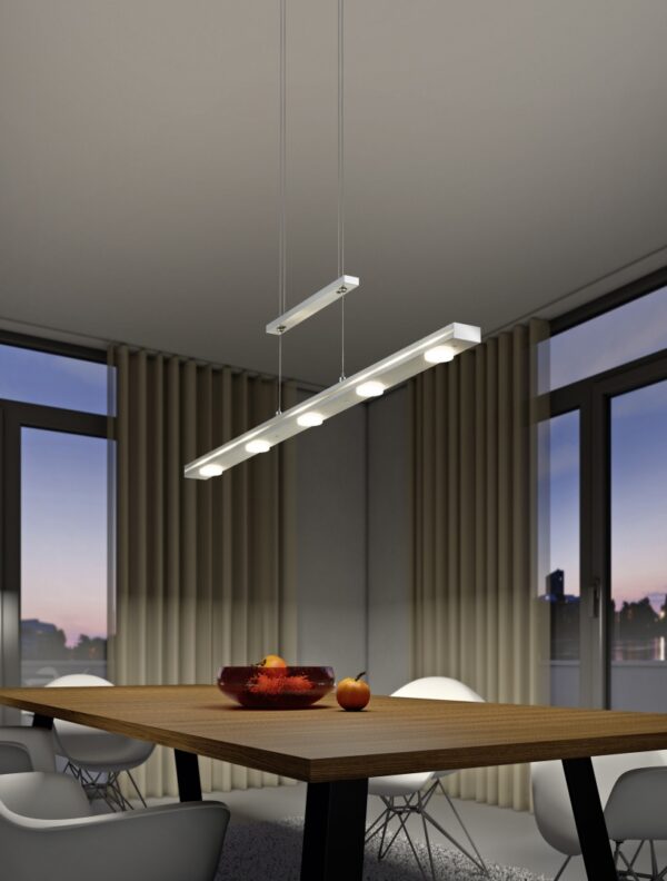 Κρεμαστό Φωτιστικό Trio Lighting LED 3,5W  Νίκελ Ματ Μεταλλικό Step Dimmable 350lm 3000 + 5000K  379190707