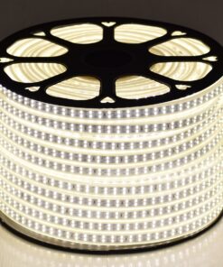 GloboStar® 70511 Wide Ταινία Διπλής Σειράς Epistar LED SMD 2835 1m 24W/m 180LED/m 3288lm/m 120° DC 230V Αδιάβροχη IP68 Φυσικό Λευκό 4500K Dimmable