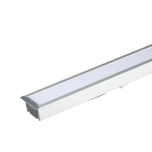 LED Γραμμικό Χωνευτό Φωτιστικό 120cm Ασημί Linkable 40W V-TAC PRO Samsung Chip 4000lm 120° Ψυχρό Λευκό 6400K – 603