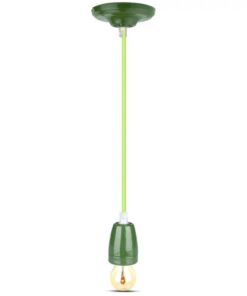 Κρεμαστό Φωτιστικό Οροφής Μονόφωτο Πορσελάνη με Πράσινο σώμα V-TAC – 3805