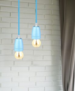 Κρεμαστό Φωτιστικό Οροφής Μονόφωτο Πορσελάνη με Γαλάζιο σώμα V-TAC – 3806