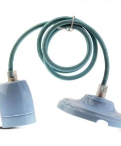 Κρεμαστό Φωτιστικό Οροφής Μονόφωτο Πορσελάνη με Γαλάζιο σώμα V-TAC – 3806