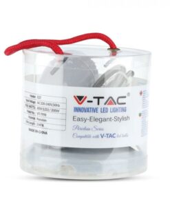 Κρεμαστό Φωτιστικό Οροφής Μονόφωτο Πορσελάνη με Γκρι σώμα V-TAC – 3808