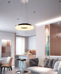 LED πολυέλαιος 40W 3000K Θερμό λευκό με ασημί και λευκό σώμα V-TAC – 3874