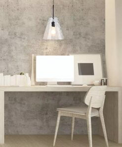 Κρεμαστό Φωτιστικό Οροφής Μονόφωτο E27 Κώνος Γυάλινο Διάφανο V-TAC – 3881