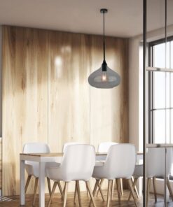 Κρεμαστό Φωτιστικό Οροφής Γυαλί + Μέταλλο με Μαύρο γυαλί σώμα V-TAC – 3885