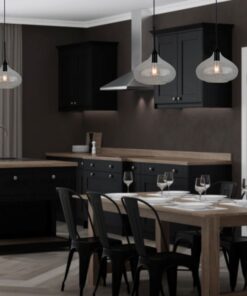 Κρεμαστό Φωτιστικό Οροφής Γυαλί + Μέταλλο με Μαύρο γυαλί σώμα V-TAC – 3885