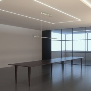 Κρεμαστό Γραμμικό Φωτιστικό LED Οροφής 18W V-TAC 120° 1350lm Χρώμιο Φυσικό Λευκό 4000K – 3890