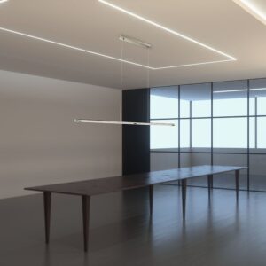 Κρεμαστό Γραμμικό Φωτιστικό LED Οροφής 24W V-TAC 120° 1800lm Χρώμιο Φυσικό Λευκό 4000K – 3891