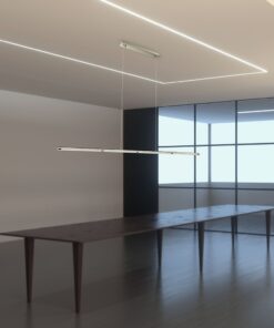 Κρεμαστό Γραμμικό Φωτιστικό LED Οροφής 36W V-TAC 120° 2700lm Χρώμιο Φυσικό Λευκό 4000K – 3892