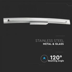 Επιτοίχιο Φωτιστικό LED Κυρτό Γυάλινο 18W 4000K Φυσικό λευκό V-TAC – 3897